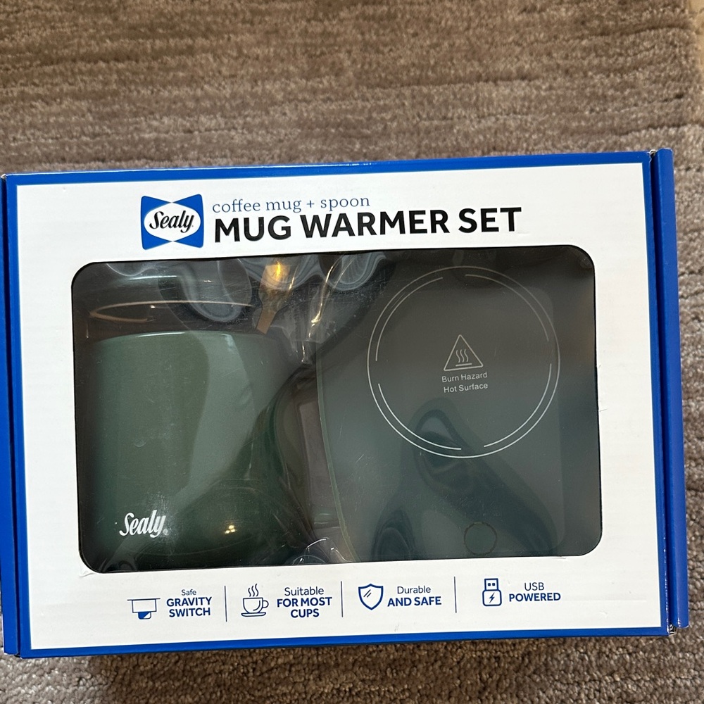 Sealy Green Mug Warmer Set